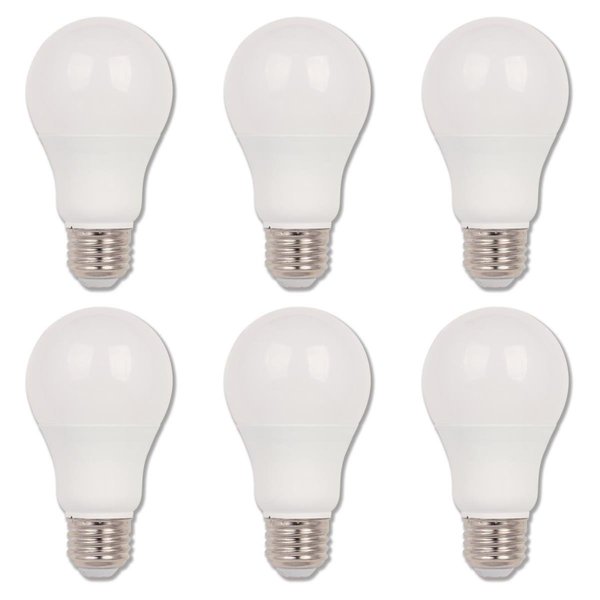 Westinghouse Bulb LED Dimmablemable 11W 120V A19 Omni 3000K Bright White E26 Med Base, 6PK 5081120